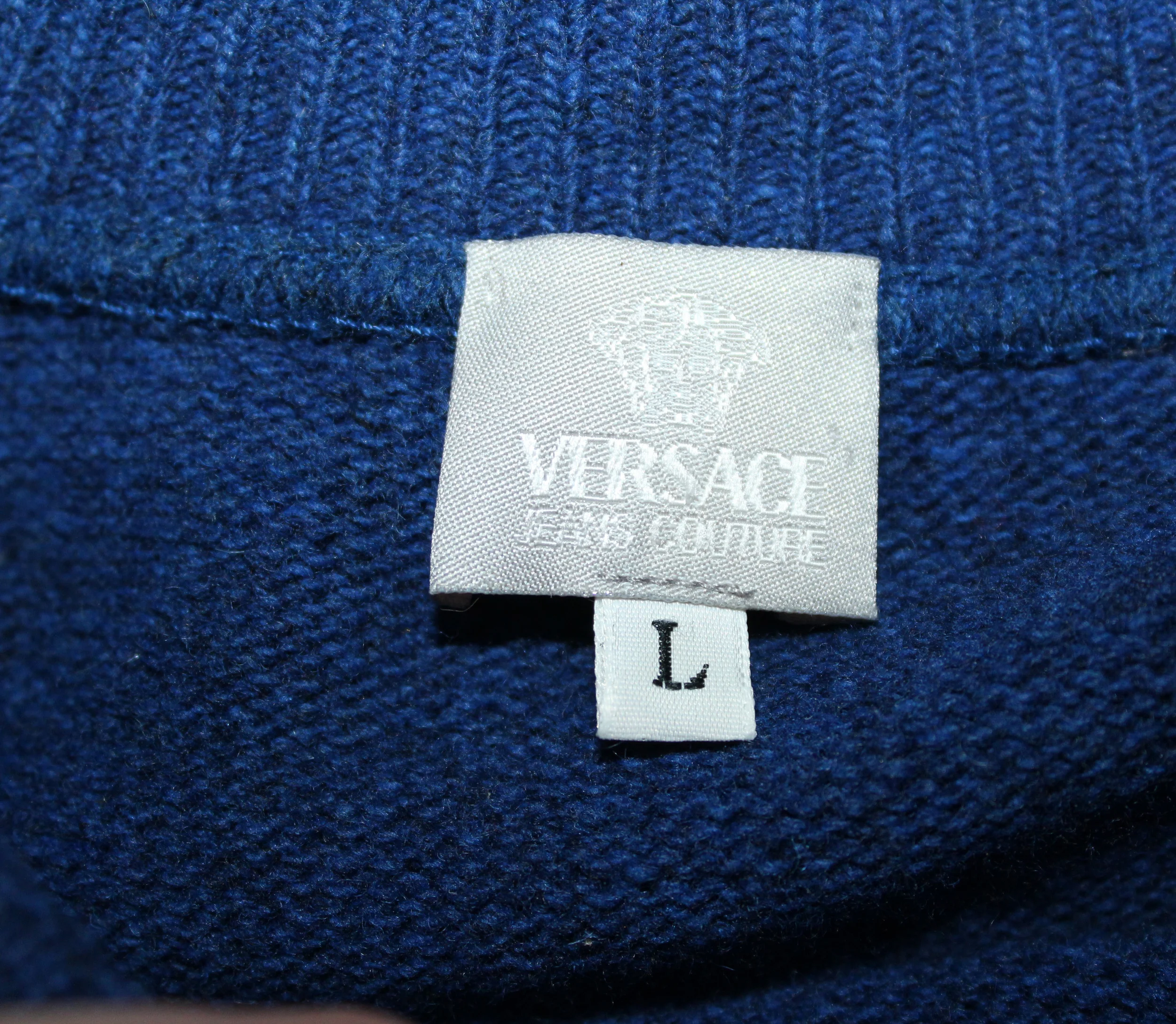 VERSACE JEANS COUTURE ニットセーター ネイビー VERSACE JEANS COUTURE ニットセーター ネイビー VERSACE JEANS